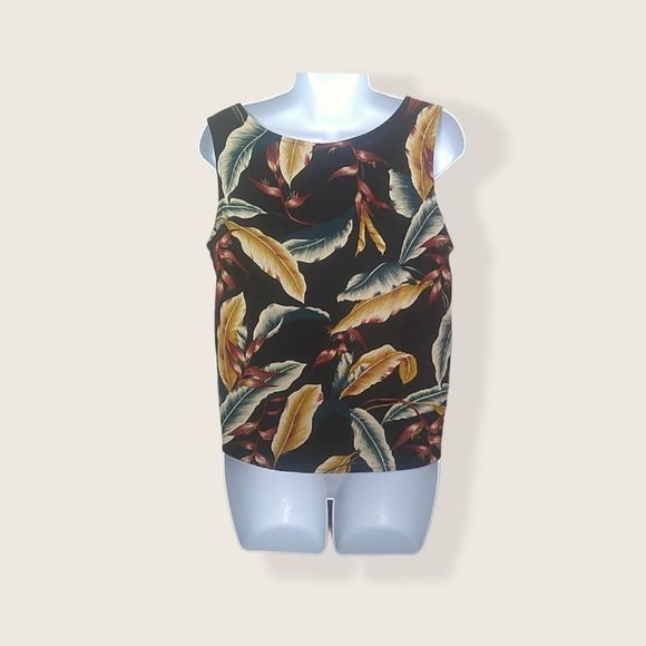 Hilo Hattie Vintage Hawaiian Floral Print Tank - Picture 5 of 8